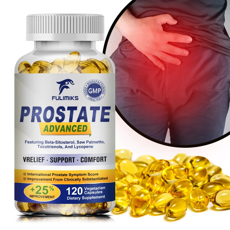 Prostate-Men's Health Supplement, Reduce Nighttime Bathroom Trips, Relieve Frequent Urination