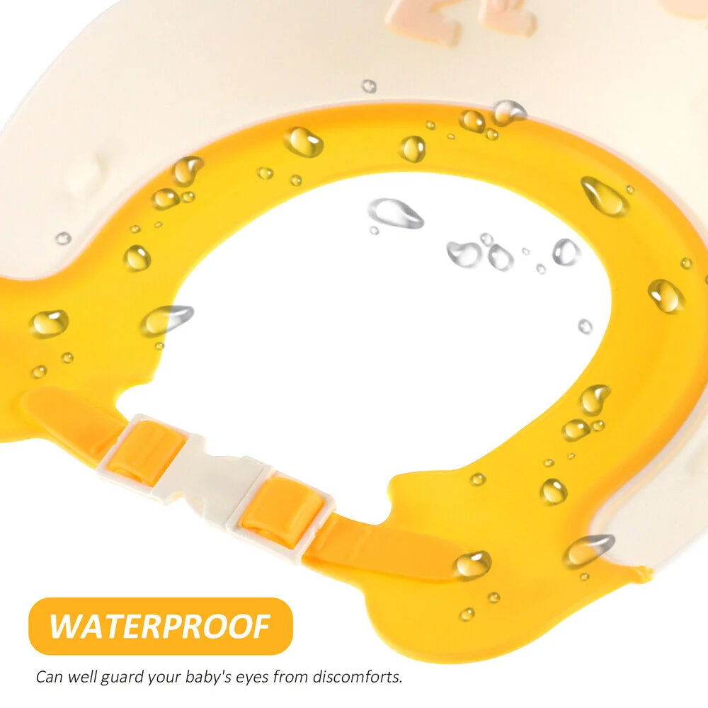 Shower Cap Baby Hair Washing Shield Shampoo Cap Toddler Shower Hat Visor Hair Washing Shield Guard Child Care hair wash hat hair wash shield shampoo shower cap