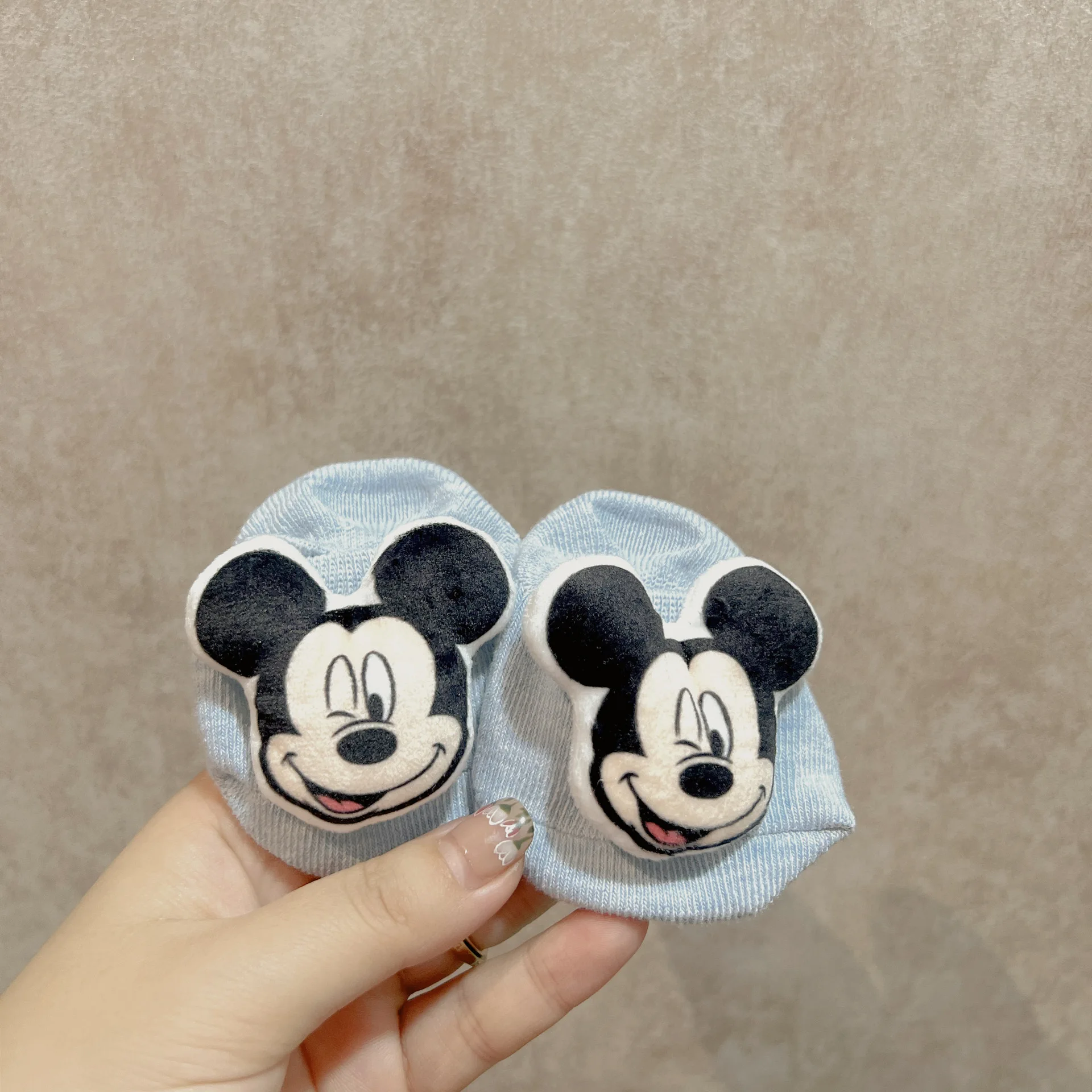 Spring Baby Girls Socks Newborn Mickey and Minnie Baby Socks Infant Boy Anti Slip Soft Cotton Floor Sock Shoes cotton anti slip socks,cotton socks,baby socks