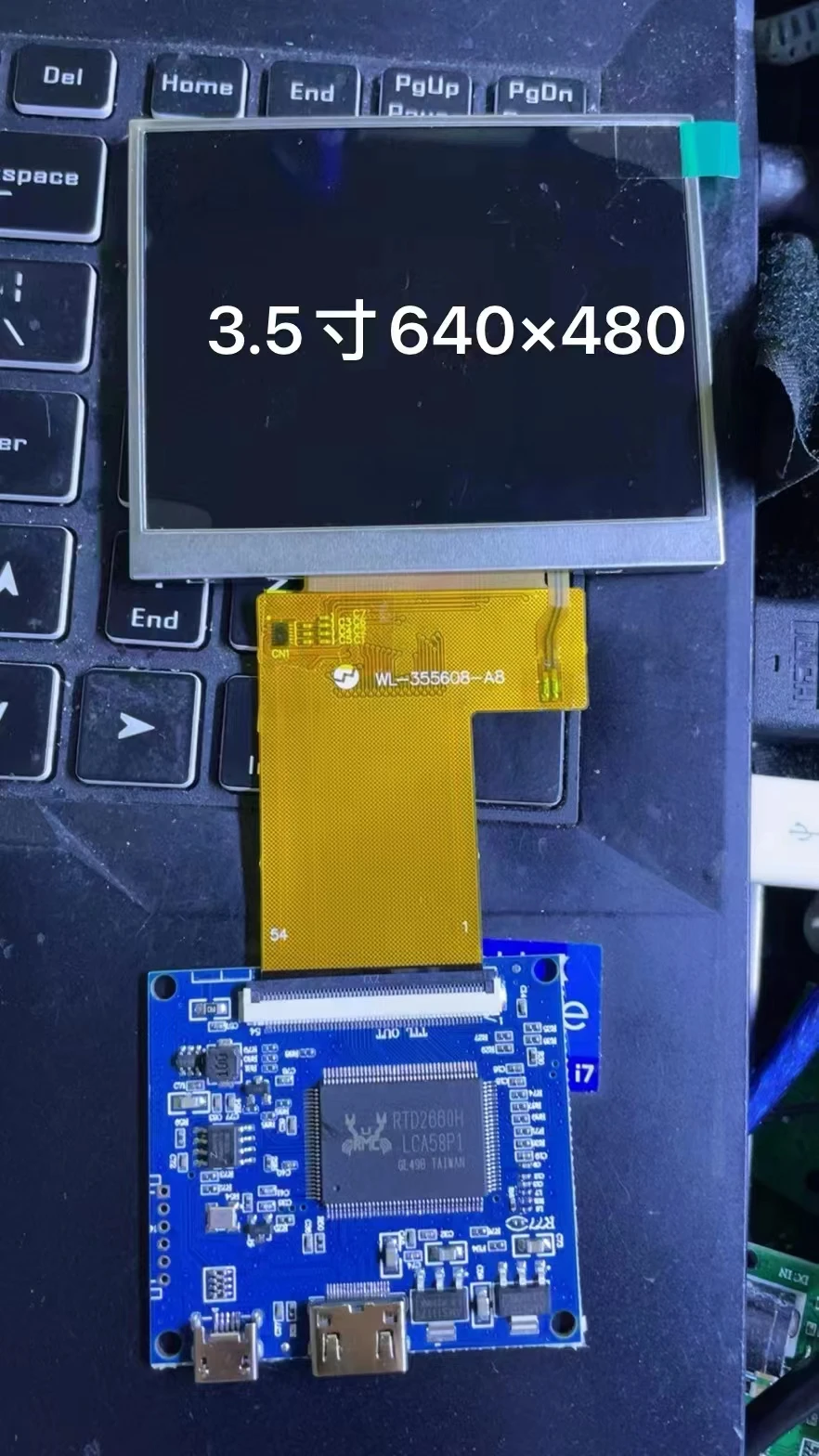 Polegada hd Tft Ips Tela Lcd 640×480 Controle Driver Placa Mini Hdmi-compatível 3.5