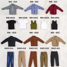 

1/12 Scale Men's Figure Accessory Clothes Pants Jacket Vest Clothes Suit Set Model for 6 Inches Action Figures