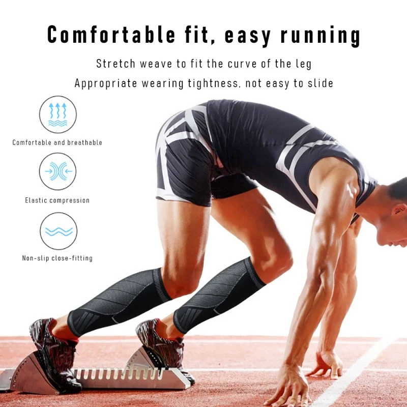 Polpaccio sportivo per maglieria a compressione per uomo donna Outdoor basket Football alpinismo Running Fitness Leg Protector