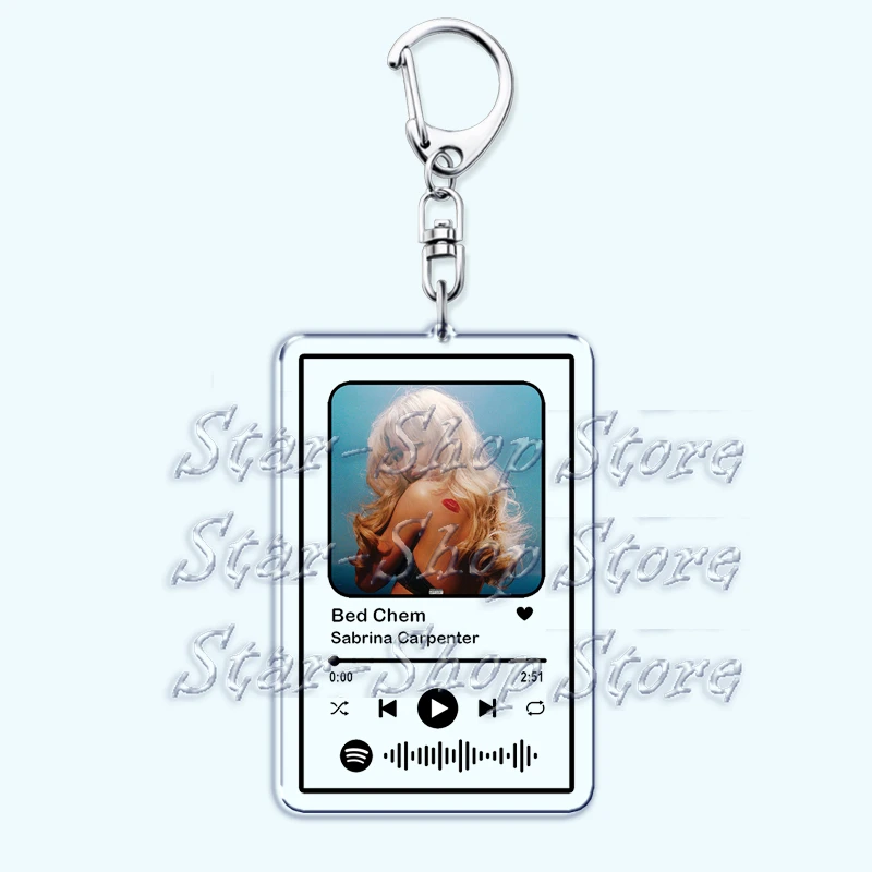 Beliebte Sängerin-Schlüsselanhänger für Frauen, Accessoires, Tasche, Lieder, beschäftigte Frau, Espresso, Playlist-Code, Schlüsselanhänger, Schmuck, Fans, Geschenke – Detail 17