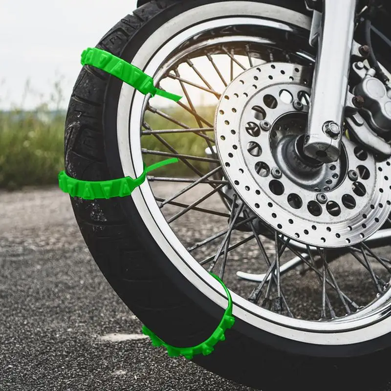 Snow Tire Chains 2pcs Quick Fit Easy Installation Tire-Chains Anti-slip Tires Traction Nylon Anti Chain With Universal