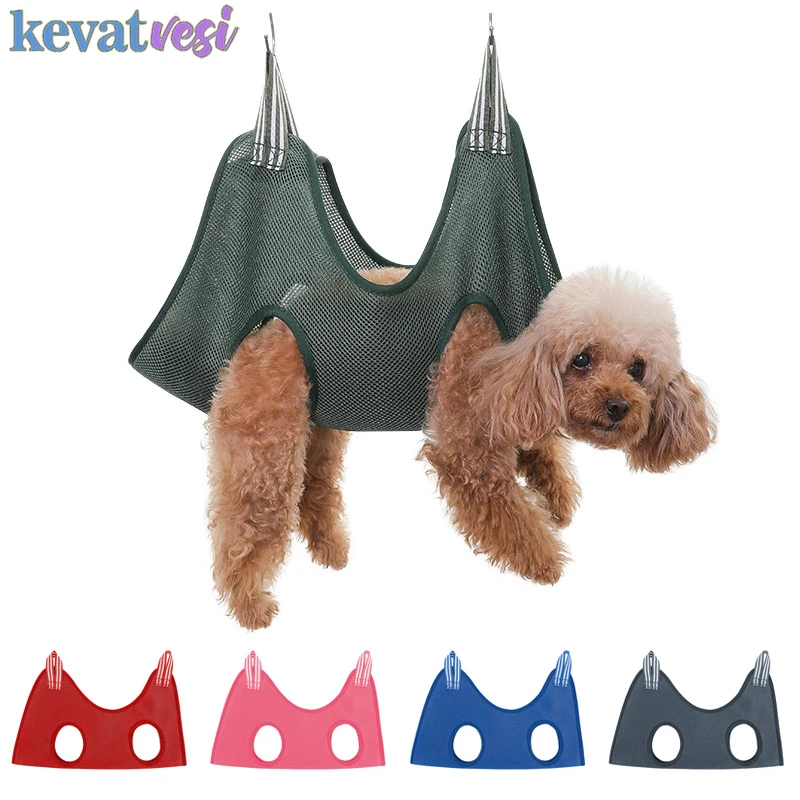 

Cat Grooming Nail Cutting Anti Scratch Bite Hammock Pet Cat Bathing Trimming Restraint Fixed Bag Kitten Nail hair trimming tool