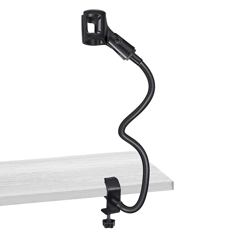 Microphone Stand Flexible Gooseneck Desk Clamp Holder Microphone Arm