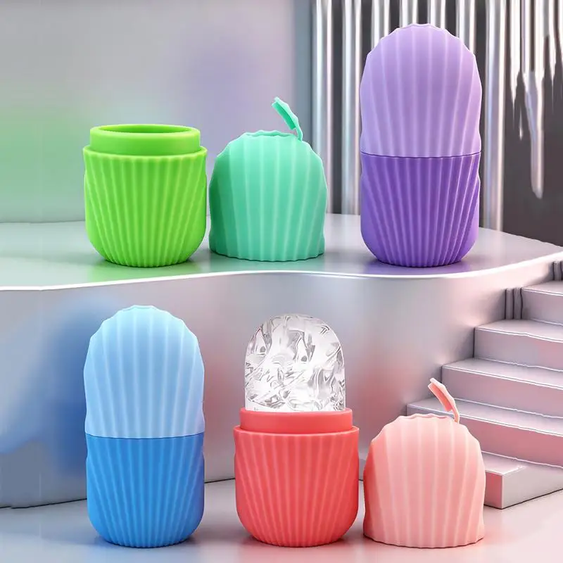 Silikon-Eiswürfelformen Gesichts-Augenroller Eisball Beauty Face Lifting Massagegerät Konturierung Akne-Reduzierung Hautpflegewerkzeug Wiederverwendbar – Detail 5