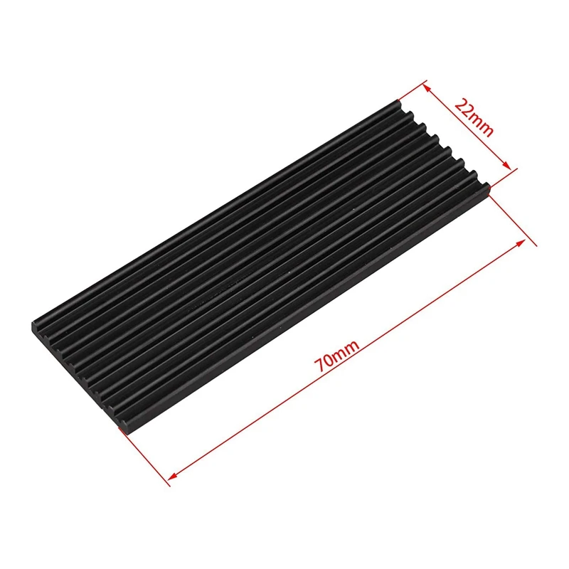 2X Aluminum Heatsink Chipset Heat Sink,With Cooling Pad,For NVME NGFF M.2 2280 PCIE SSD-AAAE