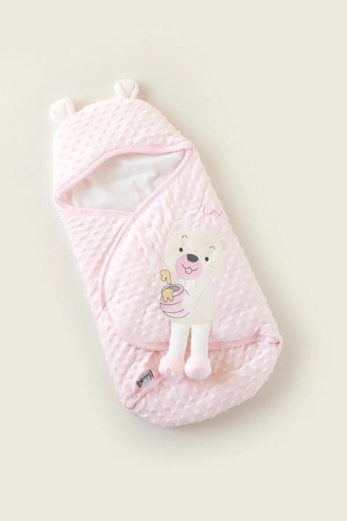 

Cute Topitos Embroidery Velboa Swaddle Cotton Pink 100 x Baby & Kids Blanket Home Textile Textile & Furniture