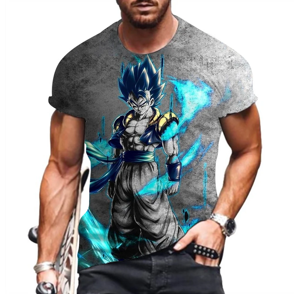 Camisa Camiseta Impressão 3D Goku Ssj Blue 3 Dragon Ball Heroes Estilo