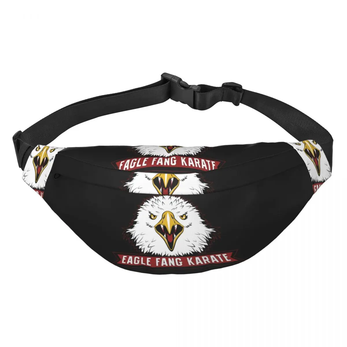 

Personalized Eagle Fang Karate Cobra Kai Fanny Pack Classic Tv Movies Sling Crossbody Waist Bag Traveling Phone Money Pouch