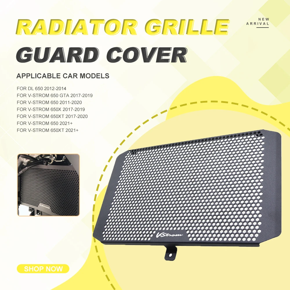 

For SUZUKI V-STROM VSTROM DL650 DL 650 GTA 2017 - 2019 2020 2021 2022 2023 Radiator Guard Grille Cover protection Motorcycle
