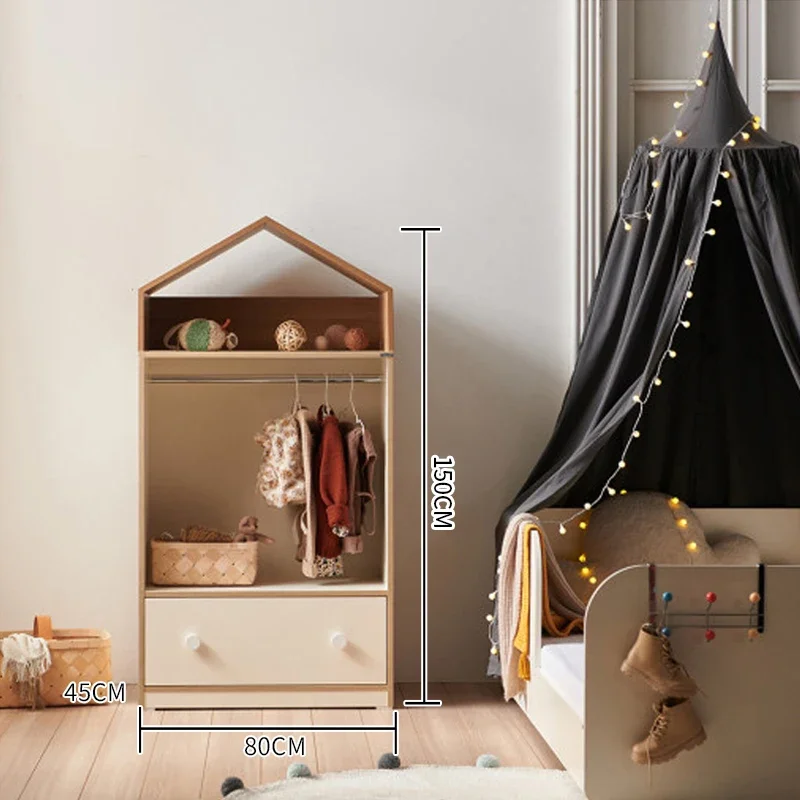 Modern Children's Wardrobes Organizer Bedroom Clothes Sideboard Wardrobes Closet Kids Penderie Enfant Home Furniture CY50CW