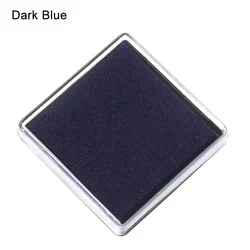 Multi - Color Art Decor Scrapbooking Ink Pad - Square Fingerprint Stamp Pads for Office & School Supplies (Dark Blue)