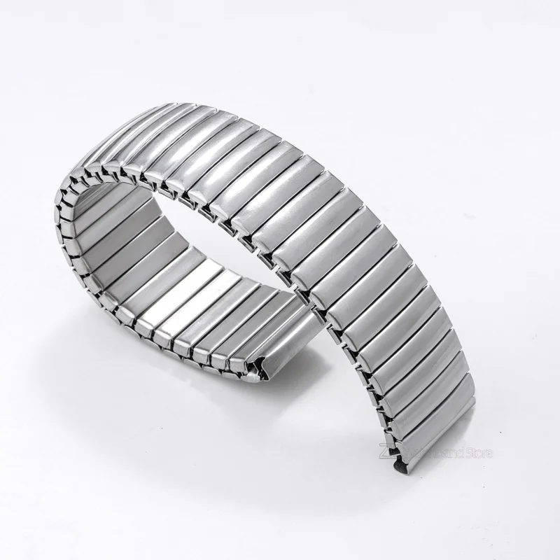 Stainless Steel Stretch Expansion Watch Strap - Metal Elastic Wristband Accessories