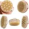 Natural Bristle Brush Soft Wet Dry Skin Body SPA Brush Bath Massager Home Dry Wet Back Shower Brushes Exfoliating Bathing Brush 1