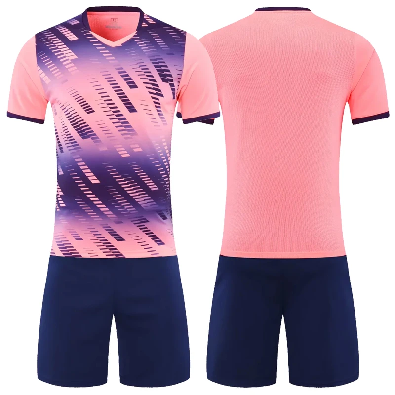 Aliexpress 22 New Team Soccer Suit Set Men and Women Training Competition Team Uniform Vertical Stripes