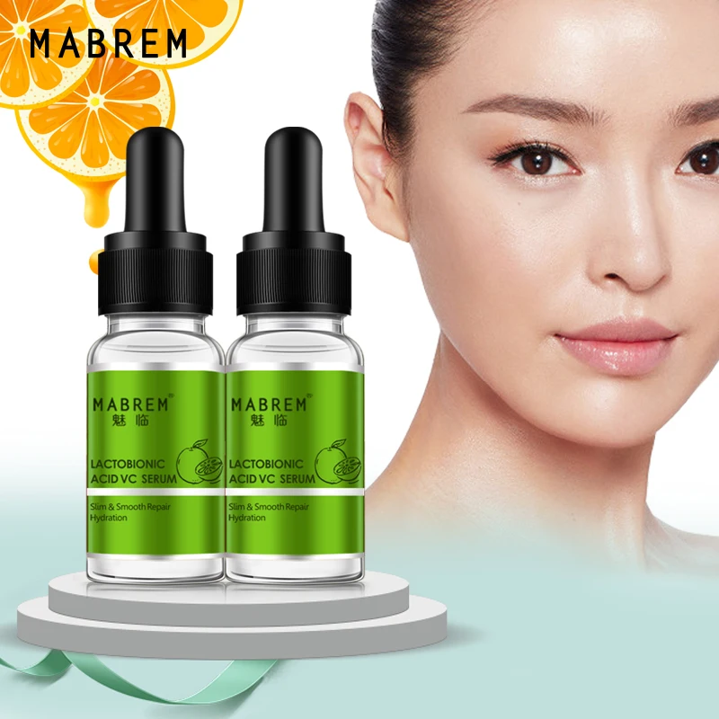 

2pcs MABREM Lactic Acid VC Serum Sodium hyaluronate Anti-Aging Anti-wrinkle Whitening Moisturizing Facial Skin Care Essence