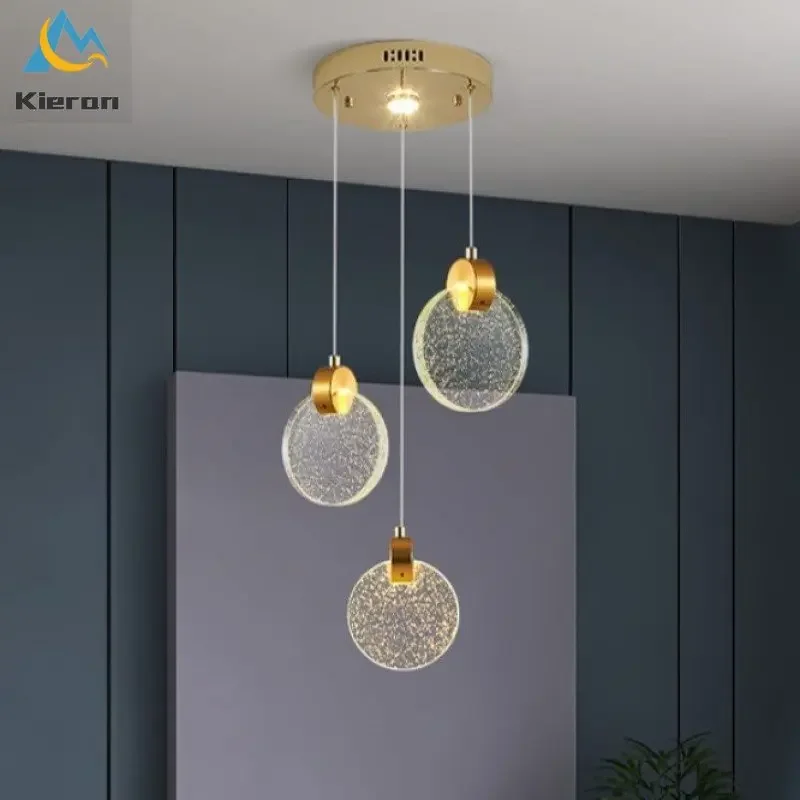 Nordic Modern 5head Highlight Crystal LED Chandelier