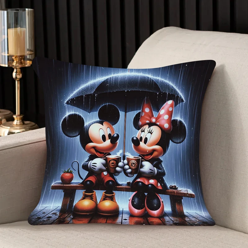 Housse de coussin Mickey Minnie 45x45