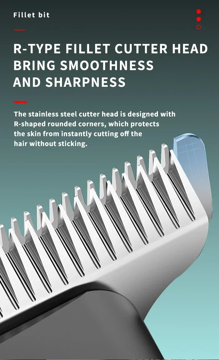Kemei KM-2259 Rechargeable Hair Trimmer description image 3