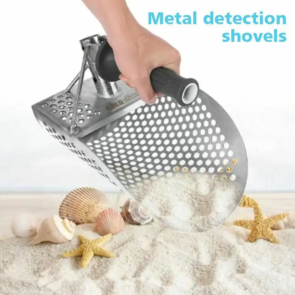 

304 Stainless Steel Shovel For Metal Treasure Hunting Tool Rust-Proof Shaledig Sand Shovel For Metal Detecting W3I5