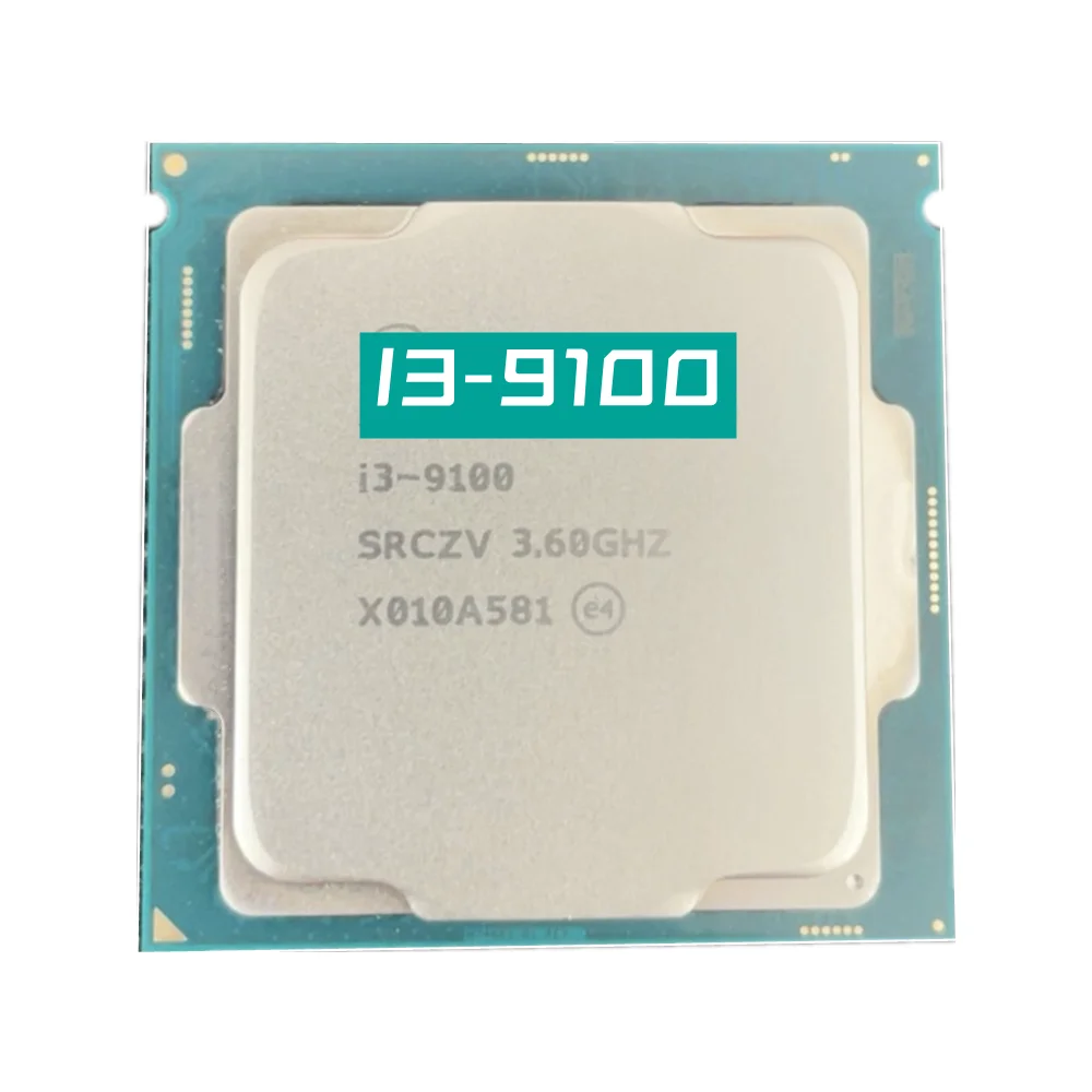 Core I3 9100 3.6Ghz Quad-Core Quad-Thread Cpu 65W 6M Processore Lga 1151 I3-9100 Spedizione Gratuita