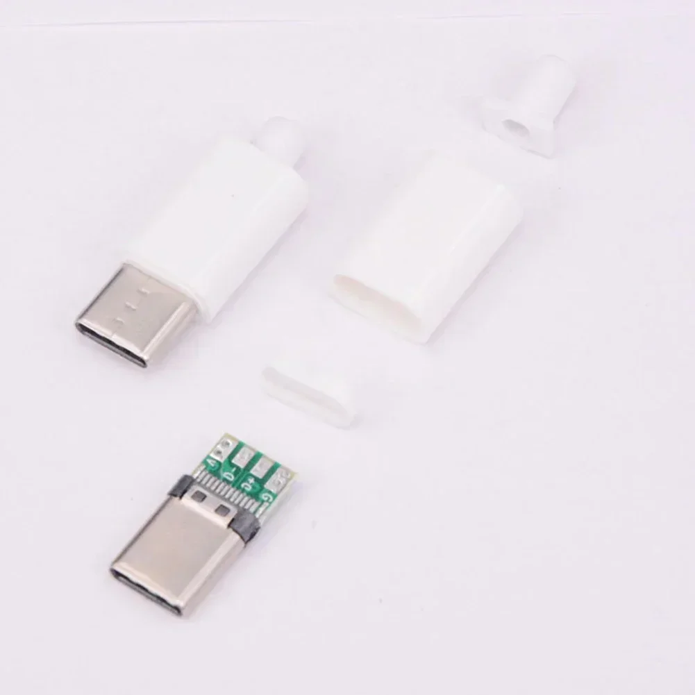 C Male Connector Interface Plug 5PCS 5V Both Ways Green Board Solder Type Electrical Connector