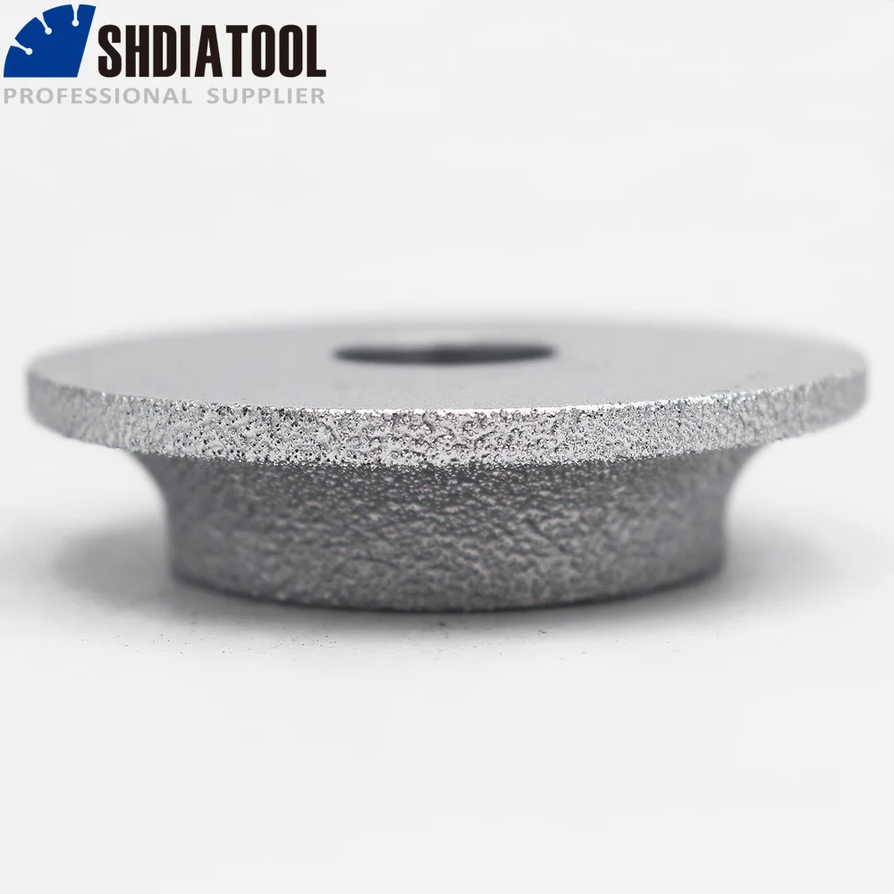 SHDIATOOL-Diamond Grinding Disc, Vacuum brasada Rebolo, Demi-Bullnose