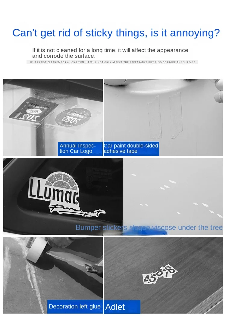 100ml Auto Car Sticker Remover Sticky Residue Remover Wall Sticker Glue  Removal Car Glass Label Cleaner Adhesive Glue Spray