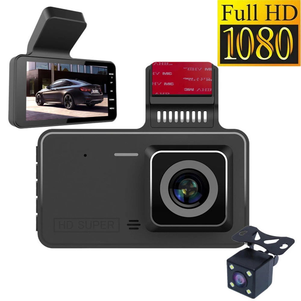 Car Dvrs Camera Recorder Front And Back 24 Hours Parking Monitoring
