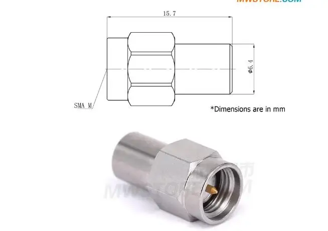 SMA RF 매칭 로드 50Ω옴 수형 동축 임피던스 2W 18GHz