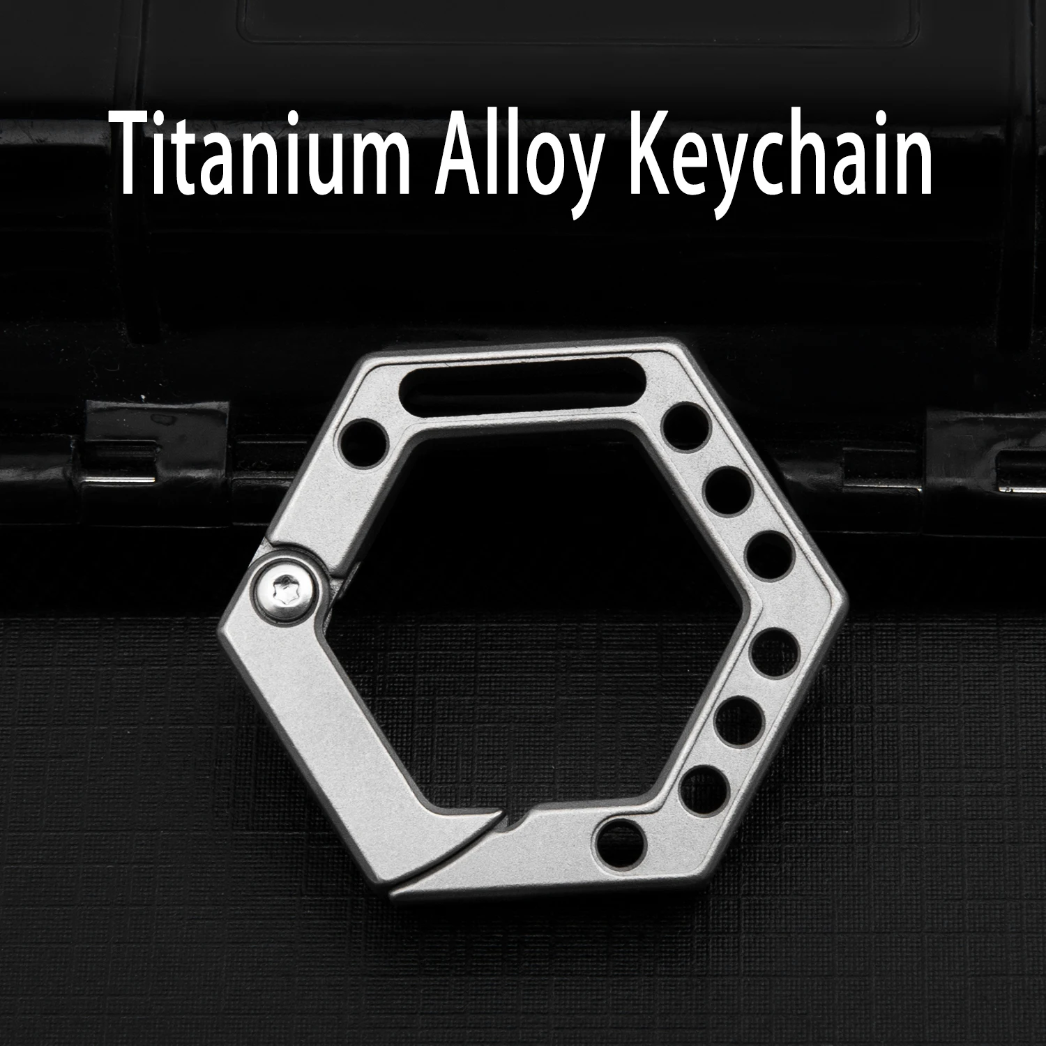 Titanium Alloy Porous Keychain Multi Key Storage Outdoor Accessory Key Pendant Portable EDC Tools