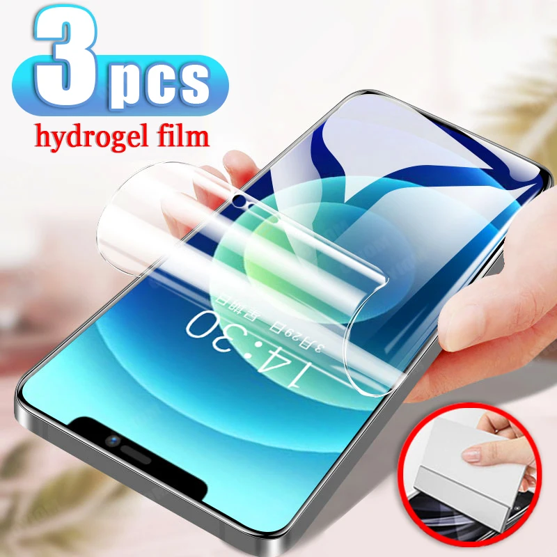 

3pcs Hydrogel Film For iPhone 13 12 11 Pro Max iPhone X XR Xs Max 6s 7 8 Plus Screen Protector 13 12 Mini SE 2020 13Pro Apple12
