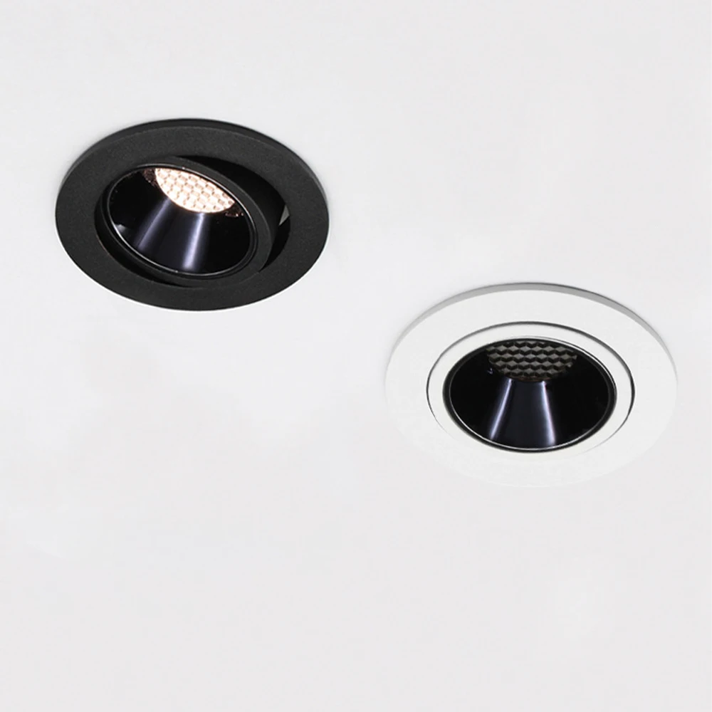 Led 다운라이트 매립형 천장 램프 스팟 램프 각도 조절 가능 알루미늄 스팟 LED 조명 7W-24W AC110V 220V 가정용 사무실 매장용