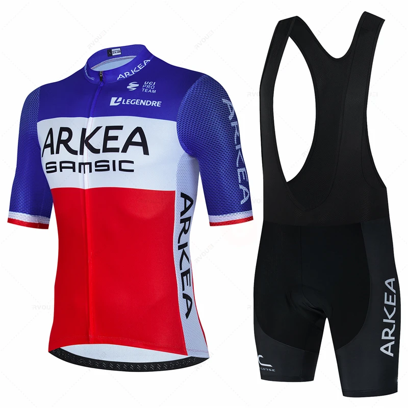 Arkea Cycling Jersey Sets for Men, Summer Bicycle Clothing, Breathable MTB Bike Clothing, Maillot Ropa Ciclismo Uniform Suits 4