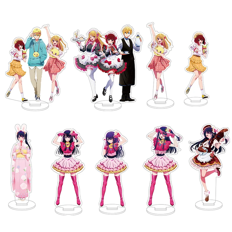 Anime Figure Oshi No Ko Acrylic Stand Gorou Akuamarin Hoshino Ai Rubii Sarina Standing Model Plate