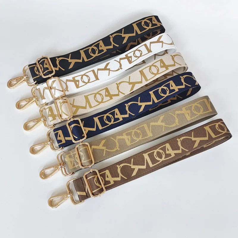 

Lady Fashion Shoulder Bag Strap Adjustable Wide Belts for Luxury Replacement Handbag Crossbody O Bag Gold Silver Buckle