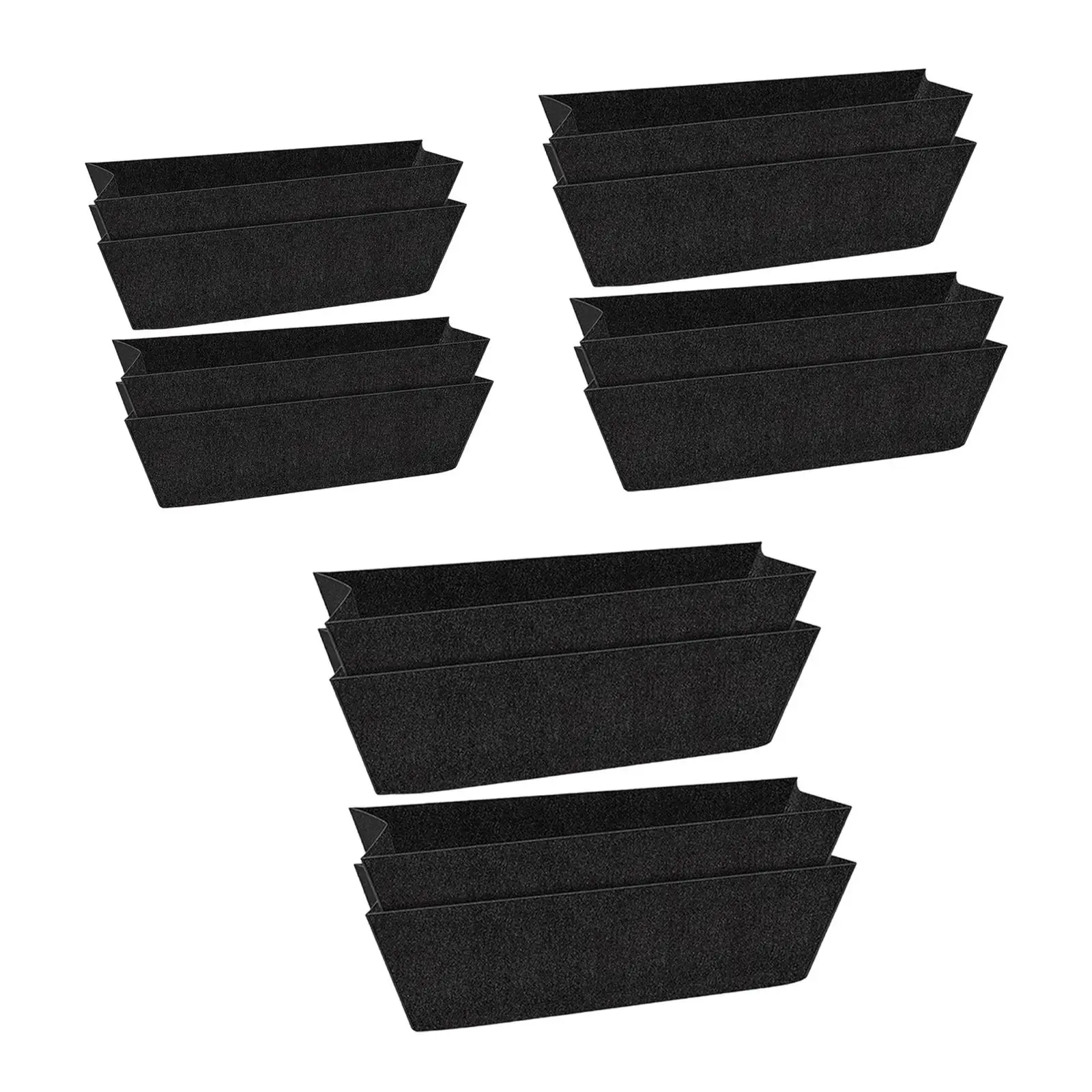 

4Pcs Fabric Planter Basket Liners Window Box Liners Hanging Basket Lining for Shopping Malls, Restaurants Decor Lightweight