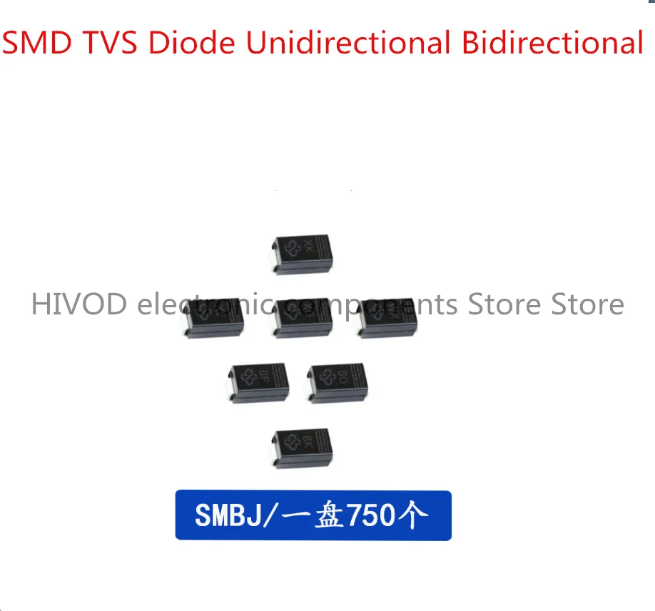 

50 шт./комплект, SMBJ12CA, SMBJ11CA, SMBJ10CA, SMBJ9.0CASMBJ8.0CA, SMBJ7.0CA, SMBJ6.0CASMBJ5.0CA