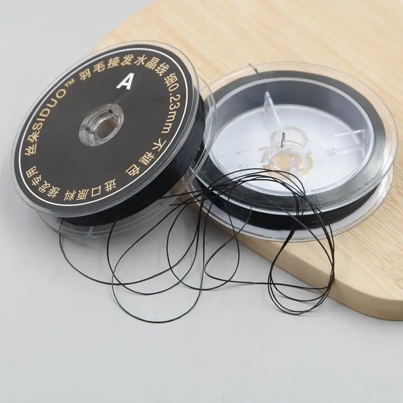 1 Rotolo da 60M di Filo Elastico in Cristallo per Salone, per Cucire e Decorare Capelli, per la Realizzazione di Trecce, Parrucche ed Extension - immagine 3