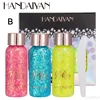 3 Colors/set Multifunctional Eye Glitter Cream Nail Hair Body Face Glitter Gel Flash Loose Sequins Cream Festival Glitter Deco 4