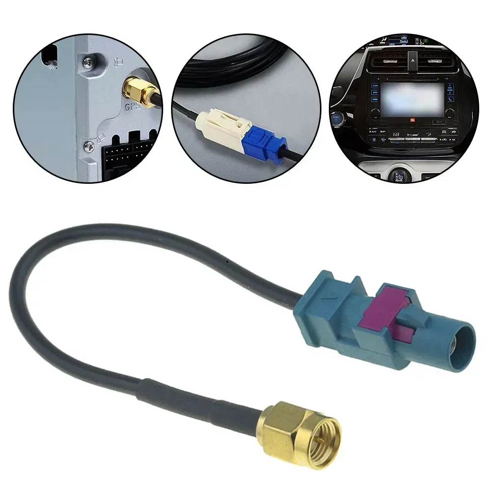 Adattatore Antenna DAB+ Per Autoradio: Da DIN Femmina A SMA Maschio, Cavo 15cm - Bingfu