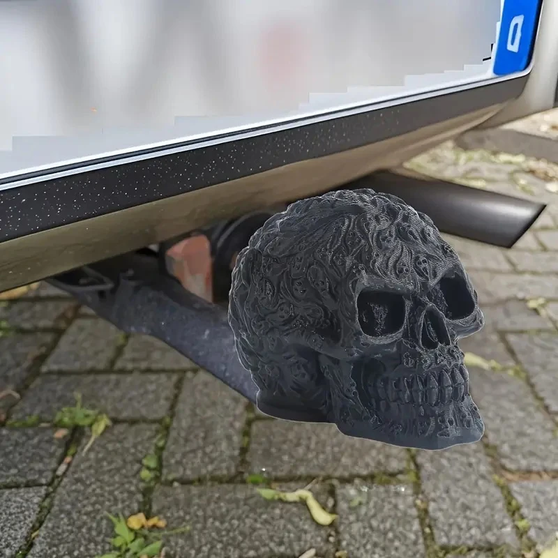1pc Skeleton Skull Trailer Hitch Ball Cover - Anti-Rust Protector for Trailer Coupling Towing Hitches Accessories