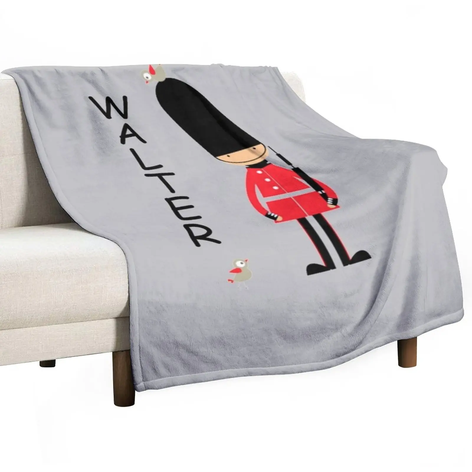 

Vintage Funny London Queen Guard United Kingdom Soldier Retro British Souvenir UK Gift Throw Blanket For Sofa Thin