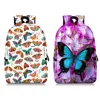 Beautiful Butterfly Print Backpack Women Fashion Rucksack Teenager Girls School Bags Canvas Travel Bag Laptop Backpacks 1