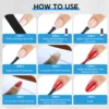 COSCELIA Nail-Primers And Nail Prep Dehydrator Set 8ML No Need UV LED Lamp Manicures for Nail Art Gel Nail Polish Design 6