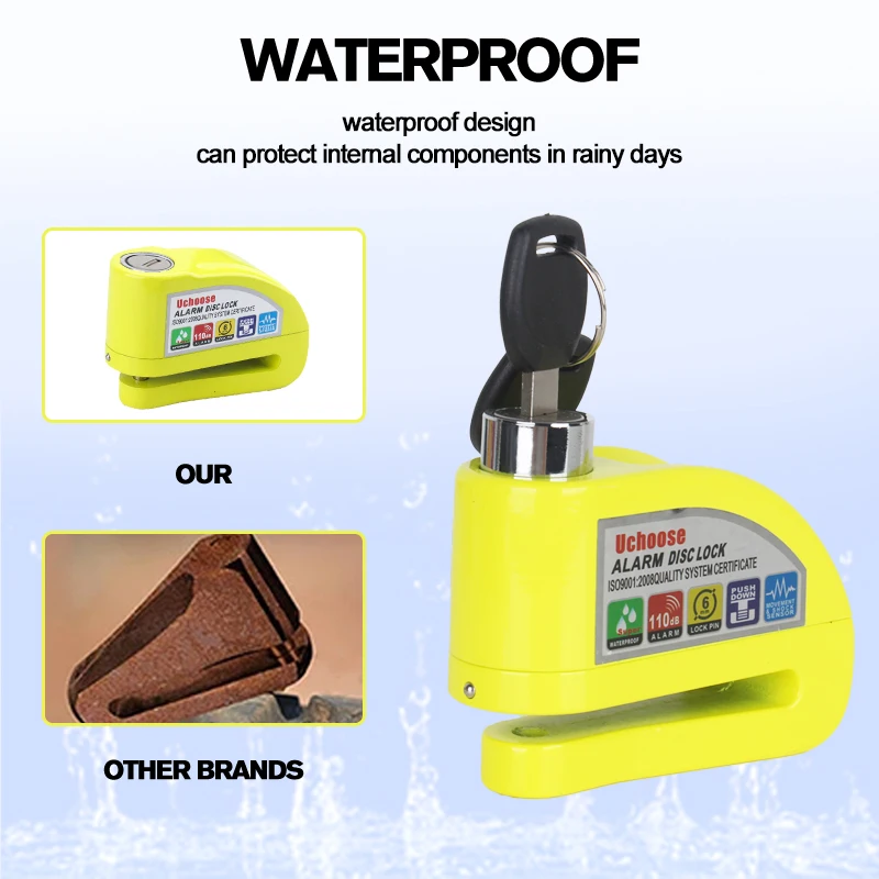 Motorcycle & Scooter Disc Brake Alarm Lock 2