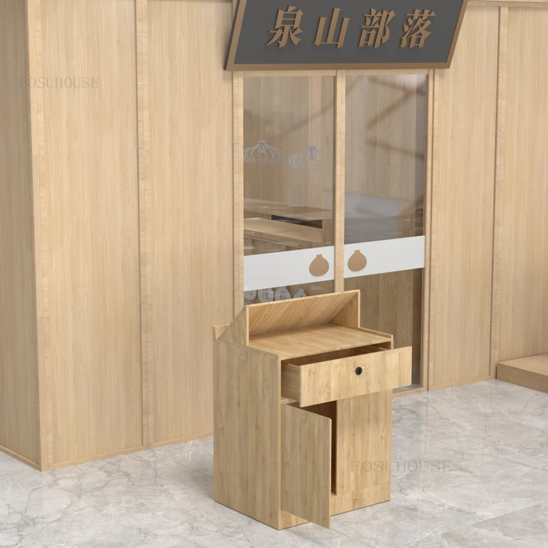 Simple Designer Office Furniture Reception Desks Restaurant Front Desk Bar Tables Hotel Lobby Conference Room Reception Desk T