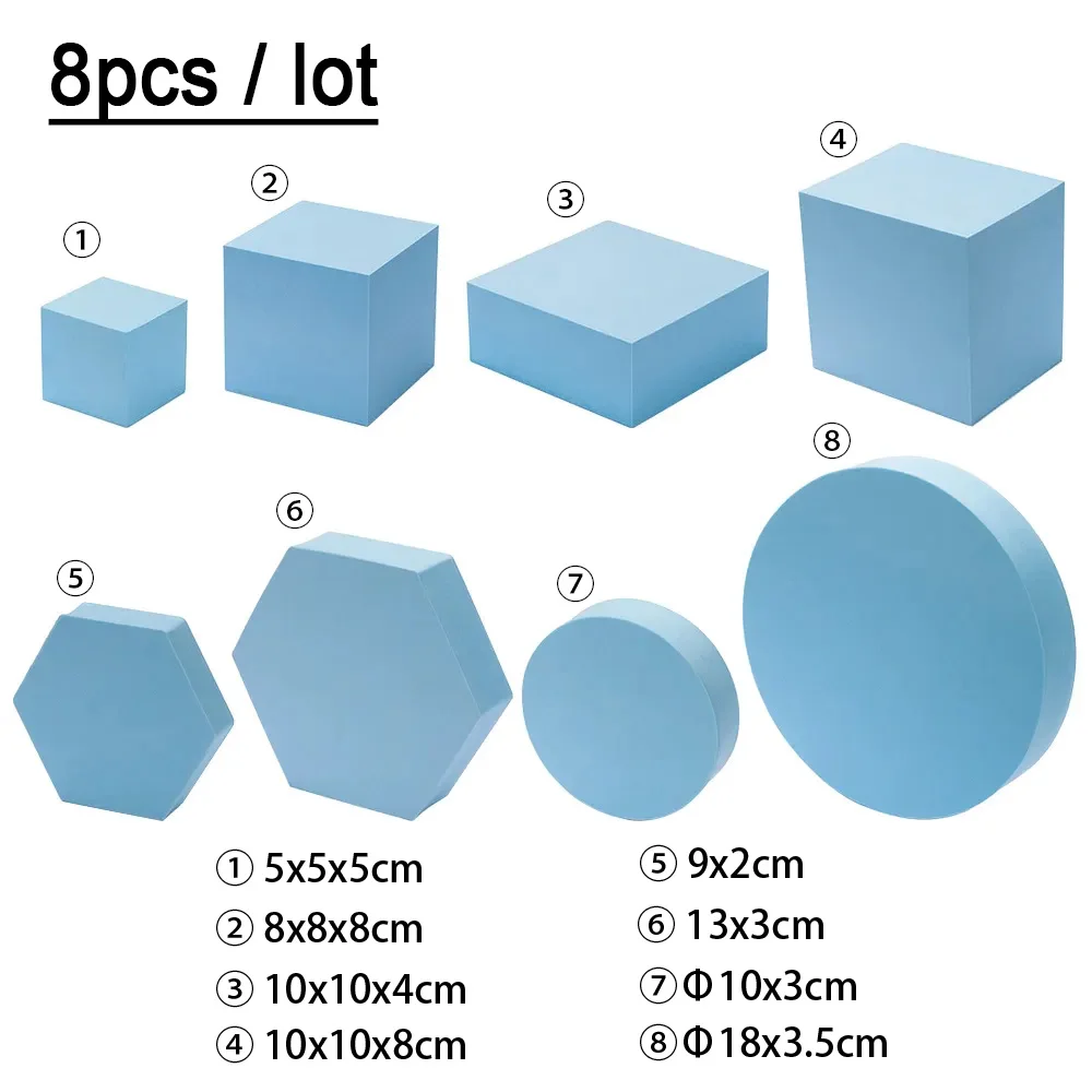 8 pcs Blue set